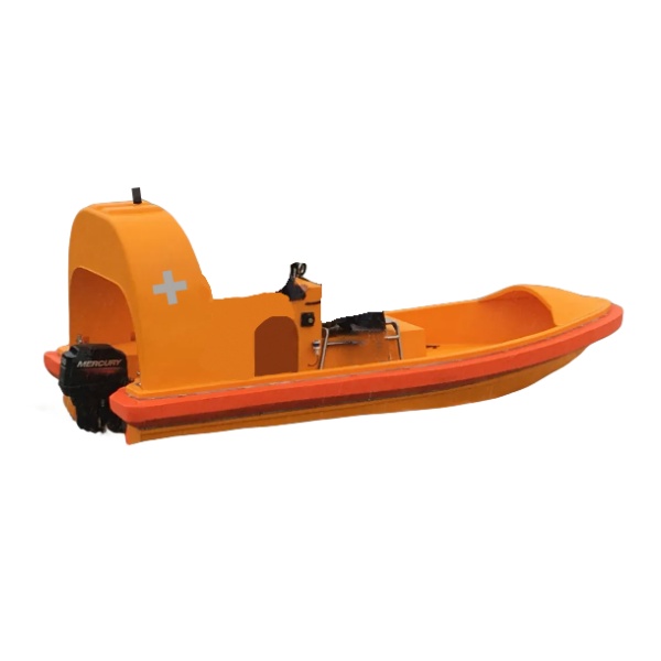 Marine 90HP Outboard Engine Water Jet GRP Fast Rescue Boat